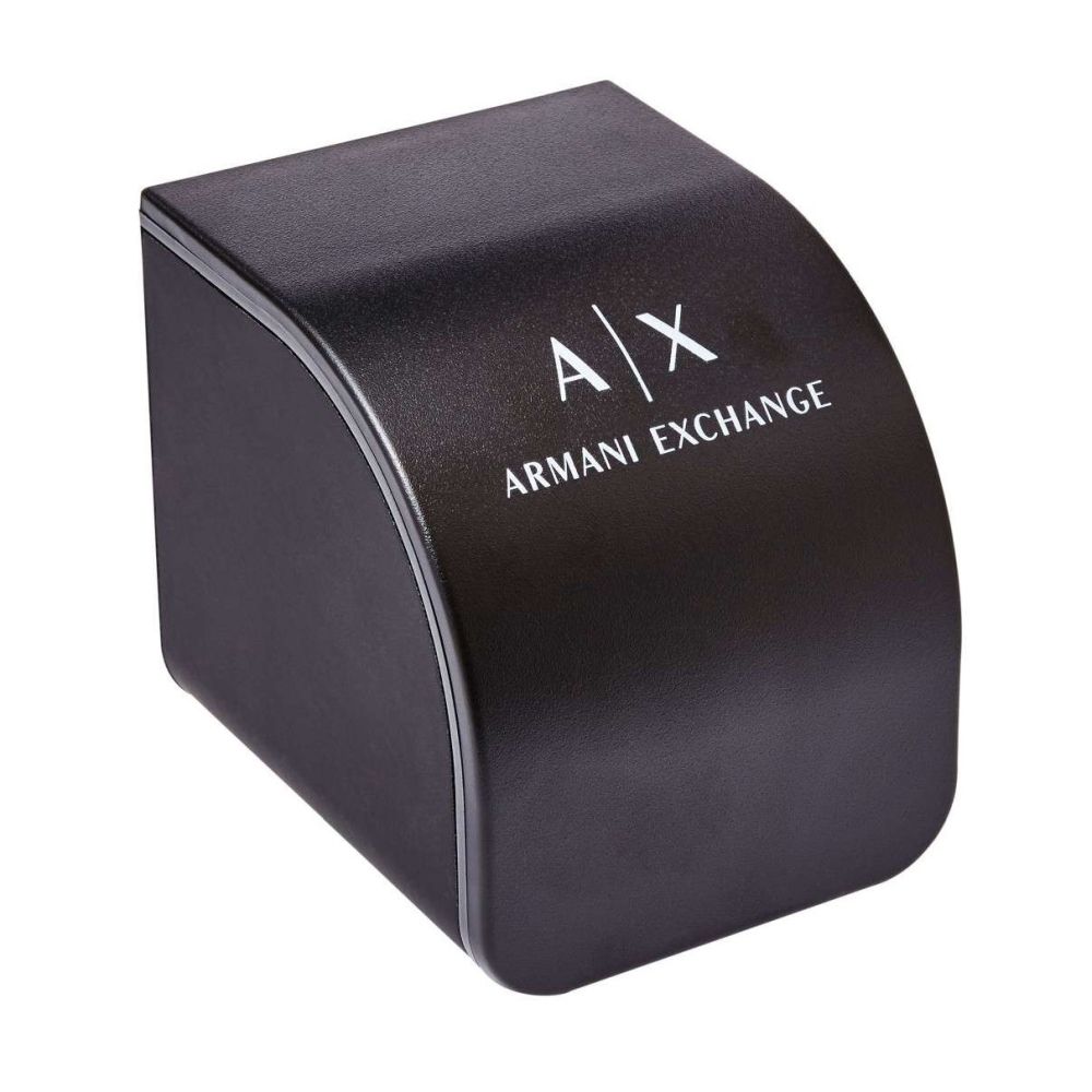 Armani Exchange Cayde AX2700 Men's Analog Watch – Black Dial with Silver Stainless Steel Bracelet