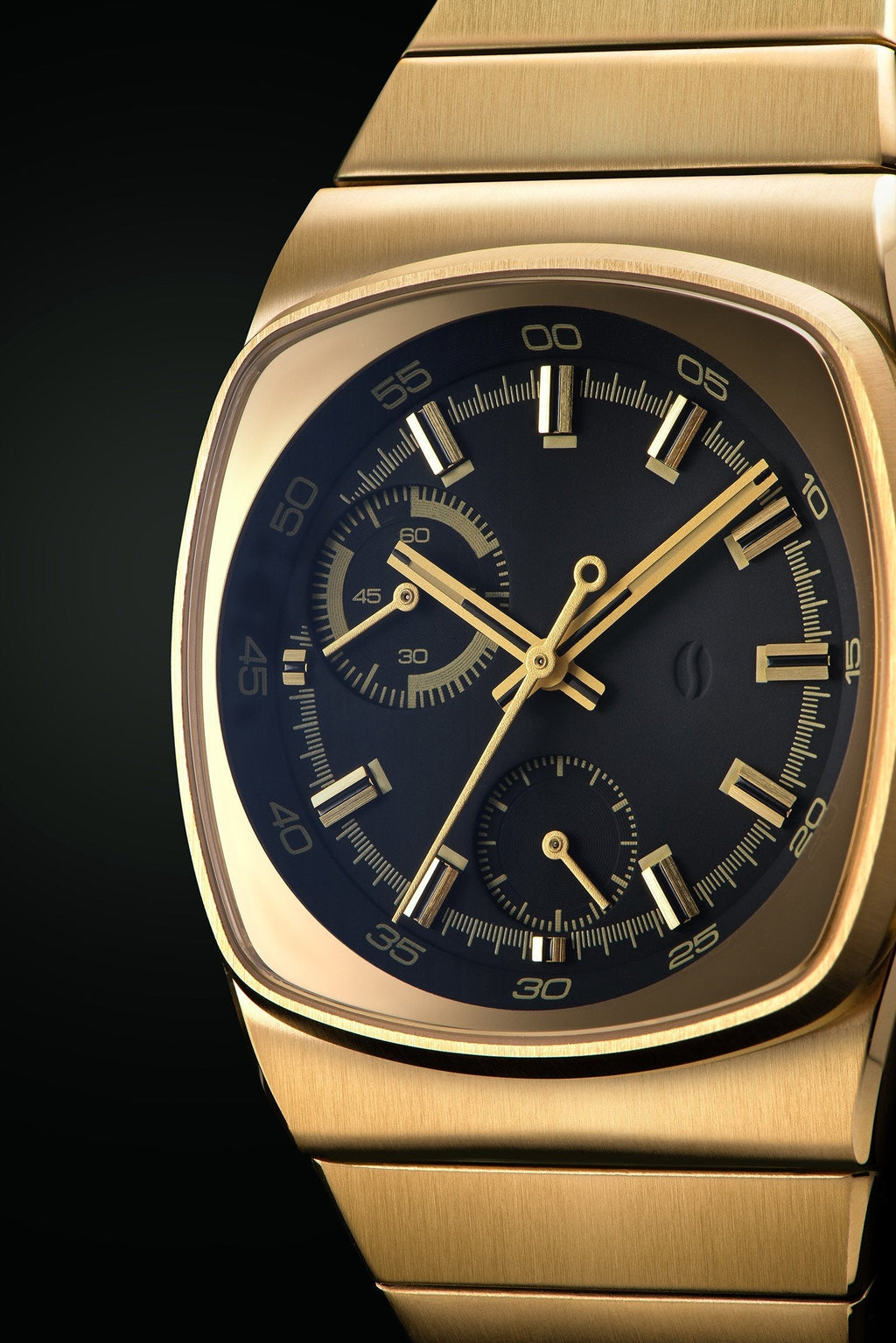 Metric - Gold & Black Chronograph Watch