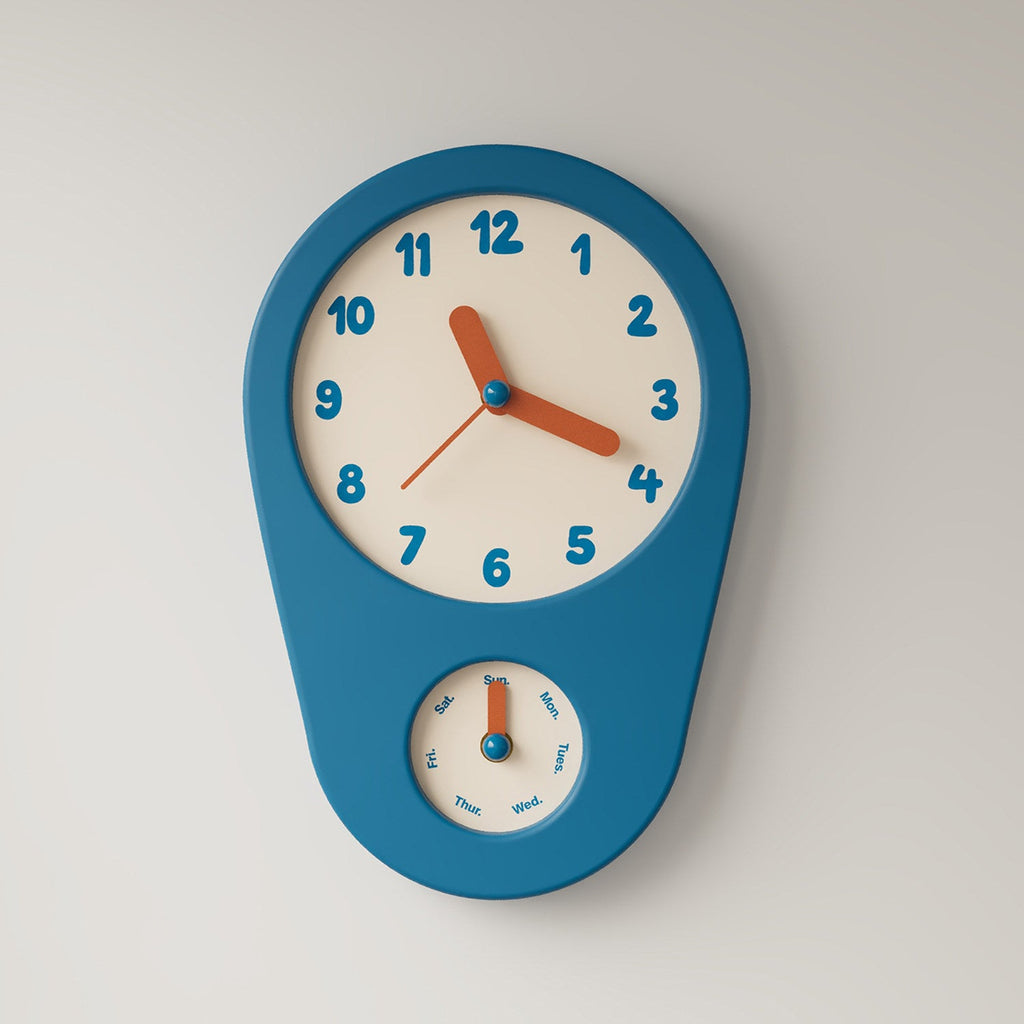 Retro Weekday Clock